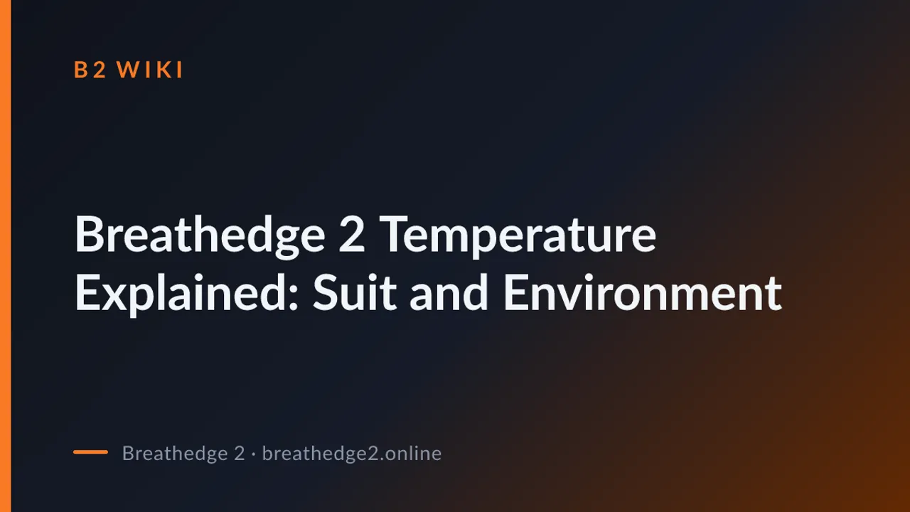 Breathedge 2 Temperature Explained: Suit and Environment